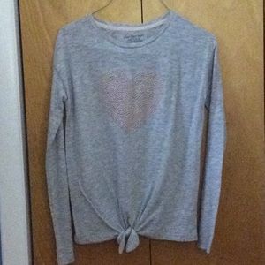 Long sleeved gray Calvin Klein top